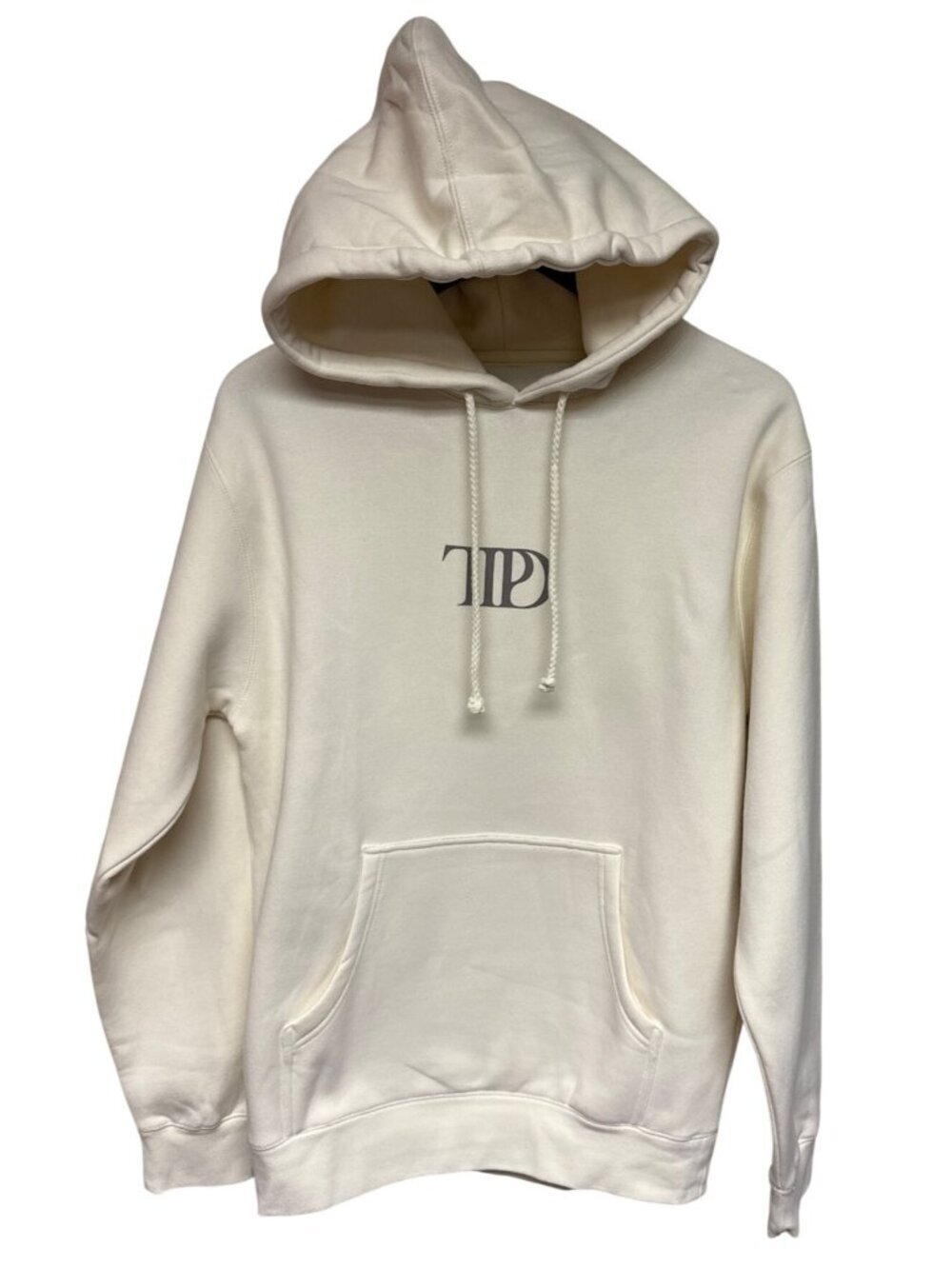 Taylor Swift Tourtured Poets Department Hoodie Manuscript Ivory Small NEW Shirt